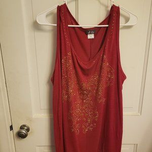 Dots 3x Tank Top w Gold Design